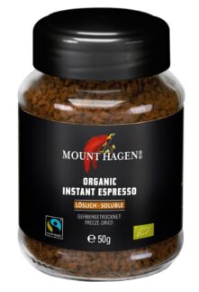 Kaffe, instant pulverkaffe, espresso, 50 g, økologisk, Mount Hagen